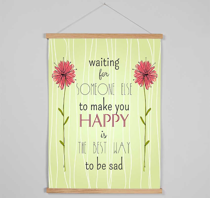 Waiting For Someone Else Hanging Poster - Wallart-Direct UK