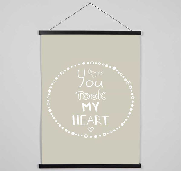 You Took My Heart Hanging Poster - Wallart-Direct UK