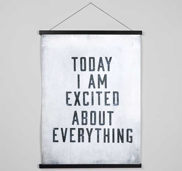 Today I Am Excited Hanging Poster - Wallart-Direct UK