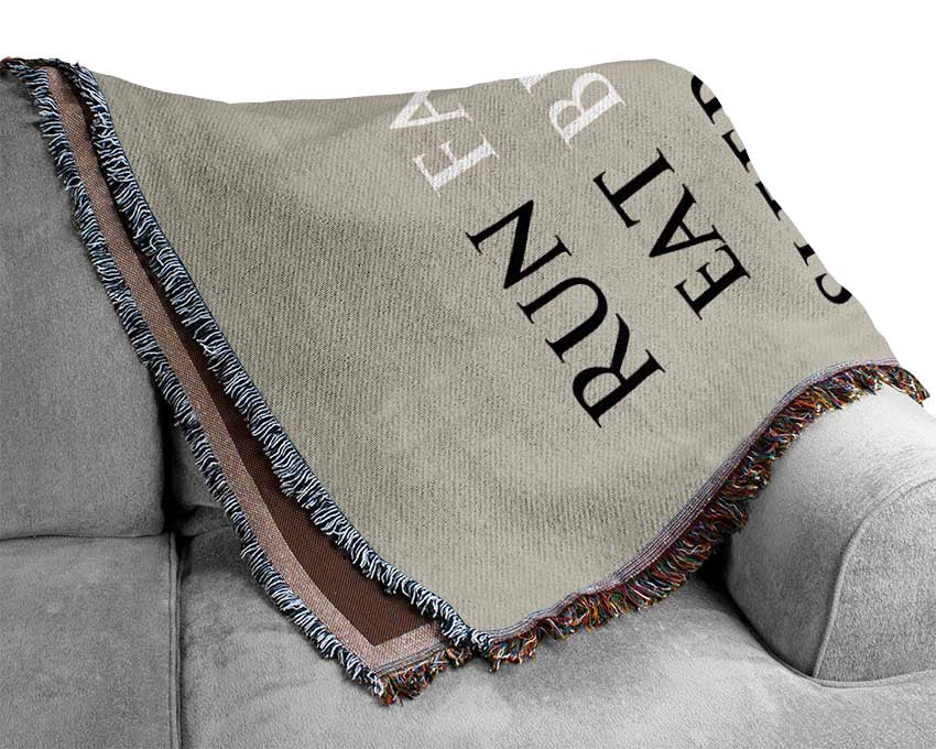 Get Happier Woven Blanket