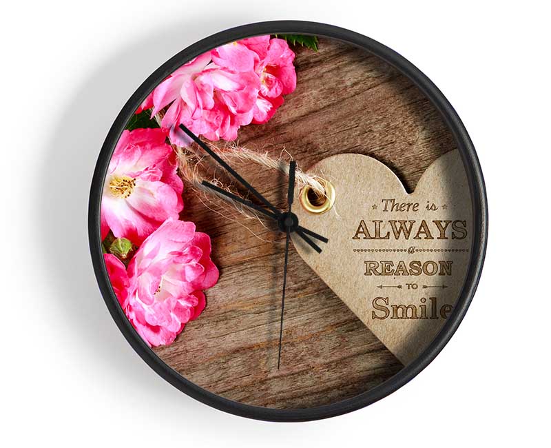 Reason To Smile Clock - Wallart-Direct UK