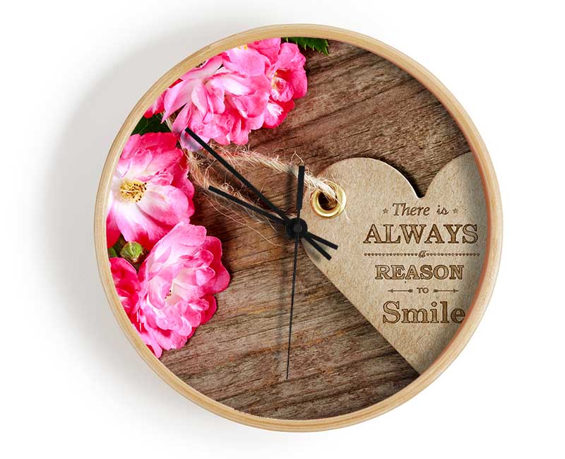 Reason To Smile Clock - Wallart-Direct UK