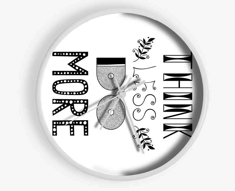 Think Less Do More Clock - Wallart-Direct UK