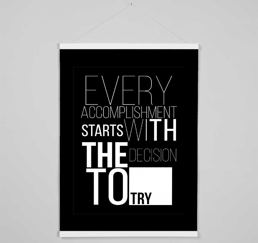 Every Accomplishment Hanging Poster - Wallart-Direct UK