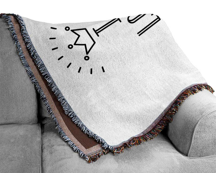 I Love You To The Moon And Back 4 Woven Blanket