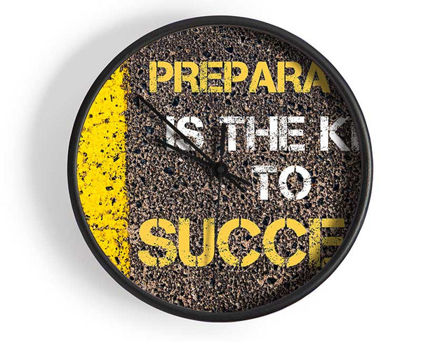 Preperation Is The Key Clock - Wallart-Direct UK