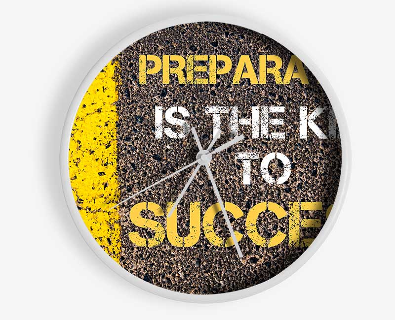 Preperation Is The Key Clock - Wallart-Direct UK