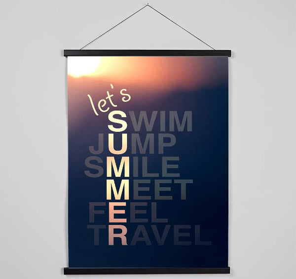 Let's Summer 2 Hanging Poster - Wallart-Direct UK