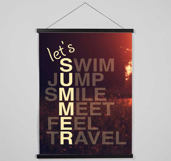 Let's Summer 1 Hanging Poster - Wallart-Direct UK