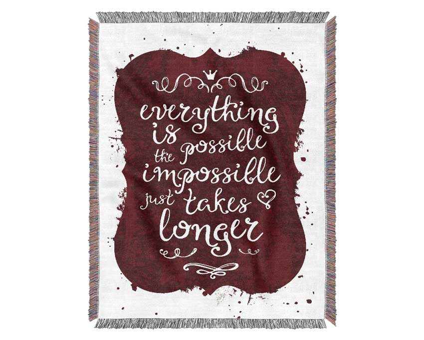 Everything Is Possible Woven Blanket