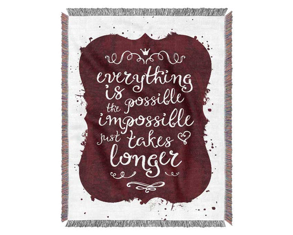 Everything Is Possible Woven Blanket