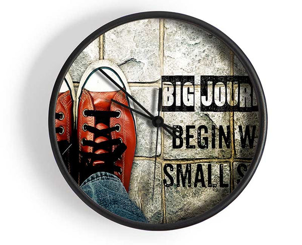 Big Journeys Begin Clock - Wallart-Direct UK