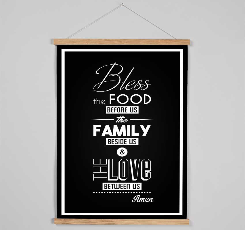 Bless The Food Before Us 1 Hanging Poster - Wallart-Direct UK