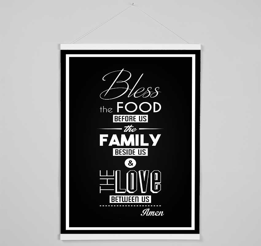 Bless The Food Before Us 1 Hanging Poster - Wallart-Direct UK