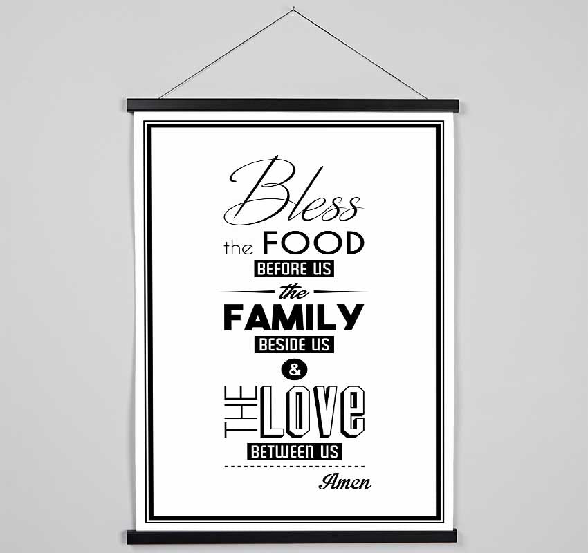 Bless The Food Before Us 2 Hanging Poster - Wallart-Direct UK