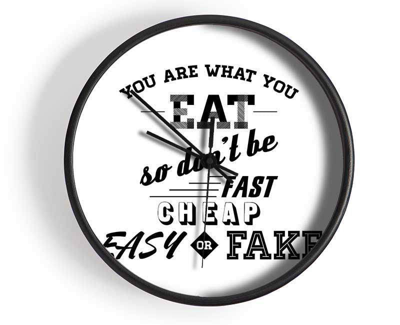 You Are What You Eat Clock - Wallart-Direct UK