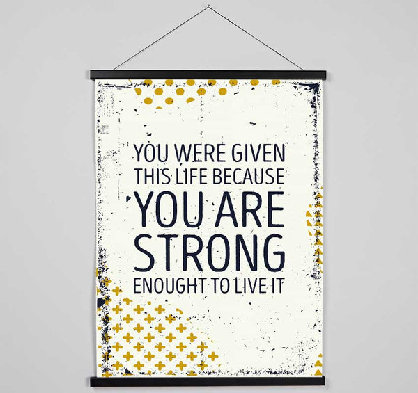 You Are Strong Hanging Poster - Wallart-Direct UK