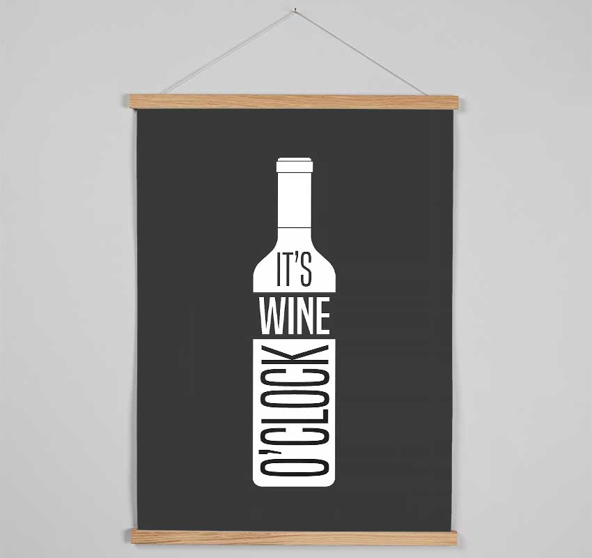 It's Wine O'Clock Hanging Poster - Wallart-Direct UK