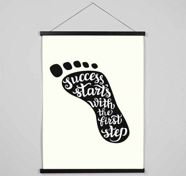 Success Starts With The First Step Hanging Poster - Wallart-Direct UK