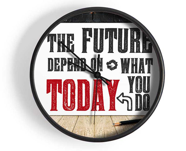 The Future Depends On Clock - Wallart-Direct UK