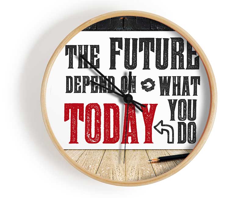 The Future Depends On Clock - Wallart-Direct UK