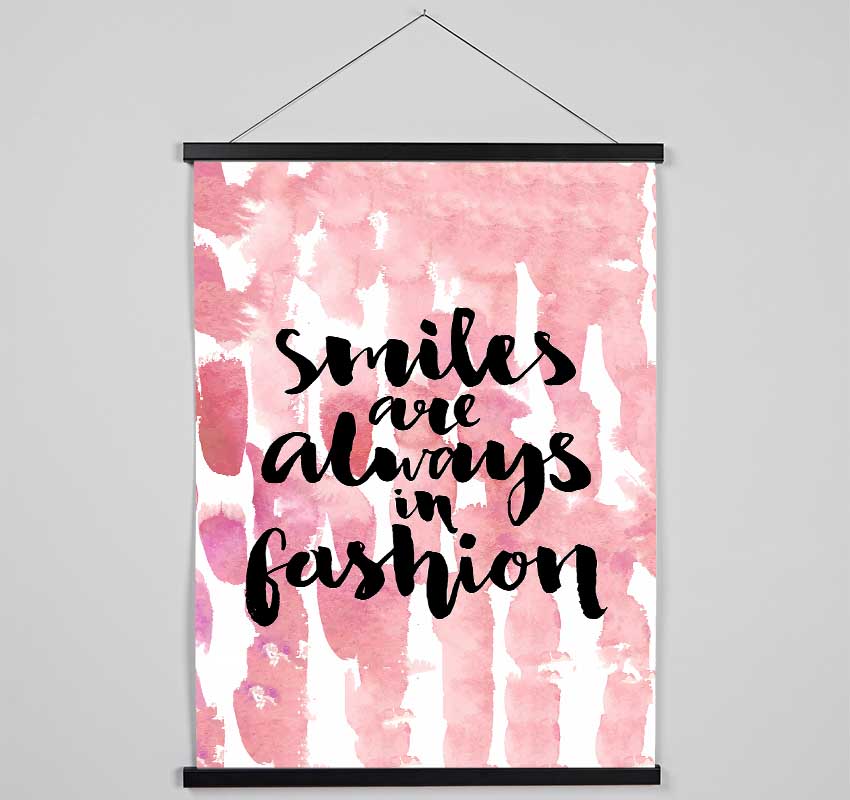 Smiles Are Always In Fashion 2 Hanging Poster - Wallart-Direct UK