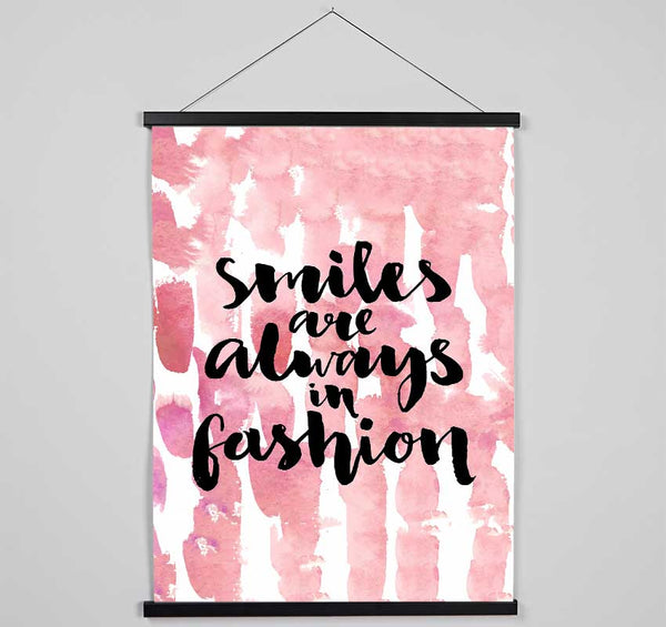 Smiles Are Always In Fashion 2 Hanging Poster - Wallart-Direct UK