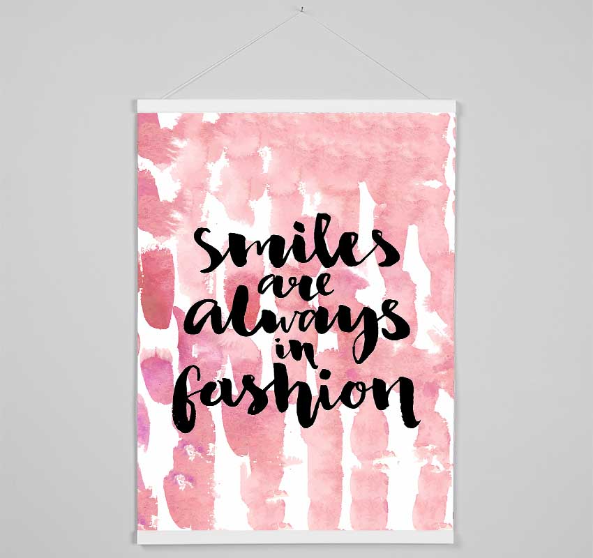 Smiles Are Always In Fashion 2 Hanging Poster - Wallart-Direct UK