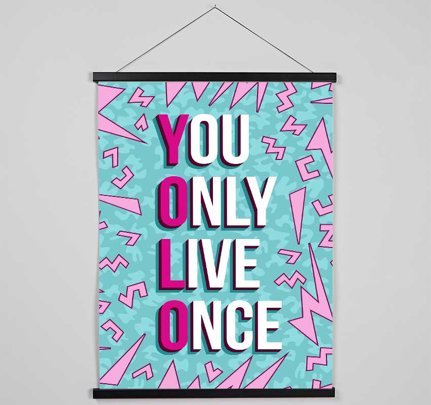 You Only Live Once Hanging Poster - Wallart-Direct UK