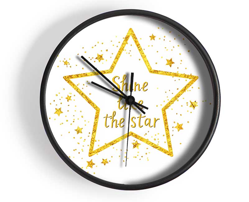 Shine Like A Star Clock - Wallart-Direct UK