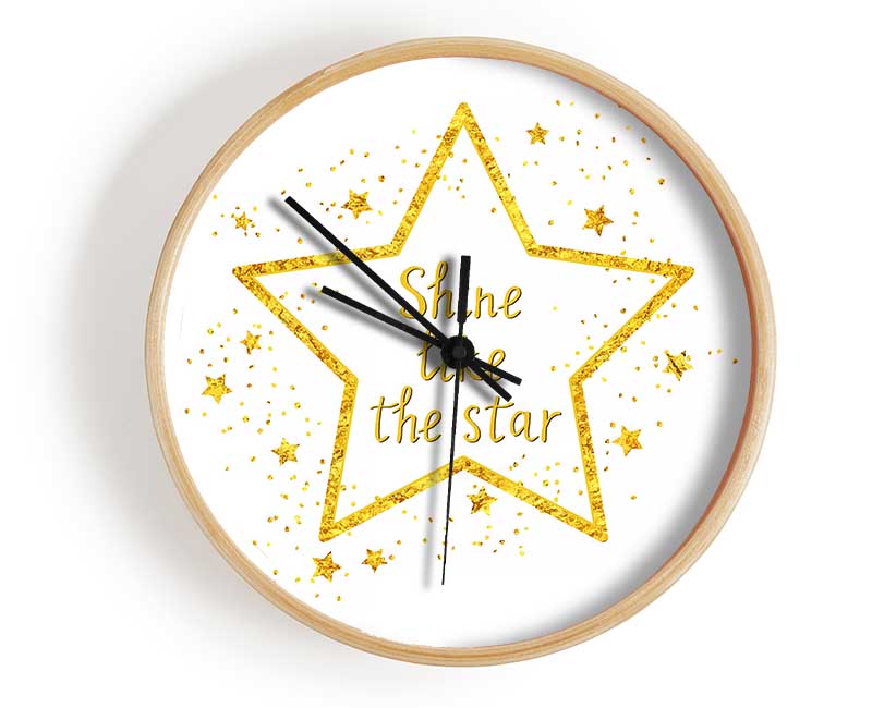 Shine Like A Star Clock - Wallart-Direct UK