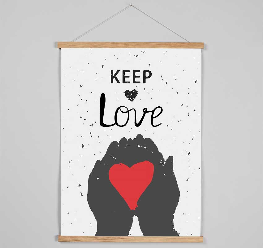 Keep Love Hanging Poster - Wallart-Direct UK