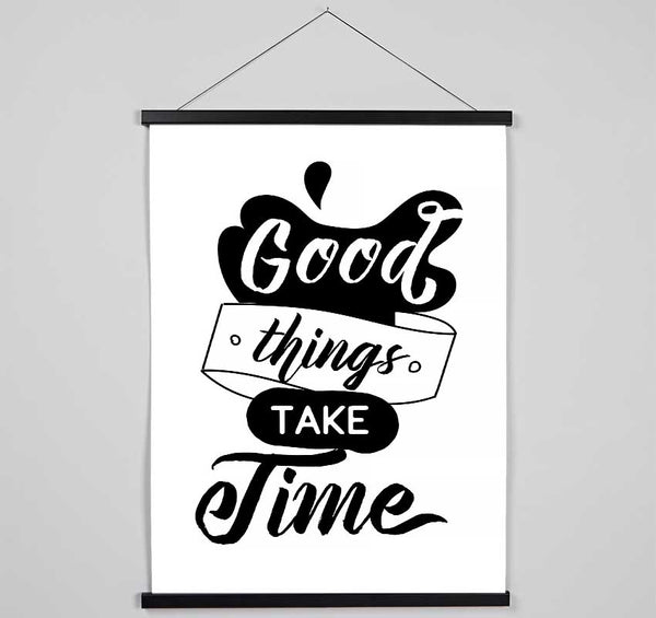 Good Things Take Time Hanging Poster - Wallart-Direct UK