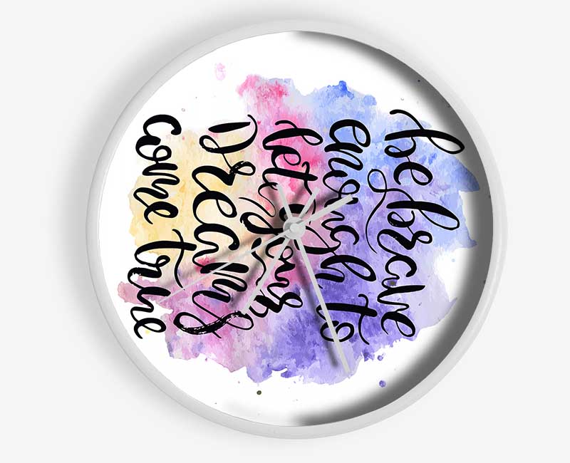 Be Brave Enough Clock - Wallart-Direct UK