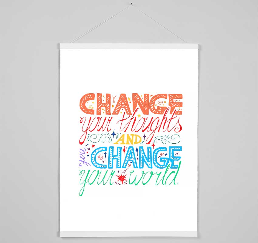 Change Your Thoughts 3 Hanging Poster - Wallart-Direct UK