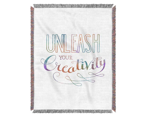 Unleash Your Creativity Woven Blanket