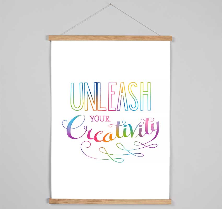 Unleash Your Creativity Hanging Poster - Wallart-Direct UK