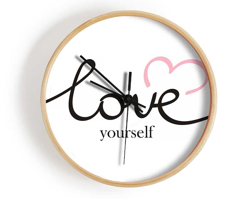 Love Yourself Clock - Wallart-Direct UK