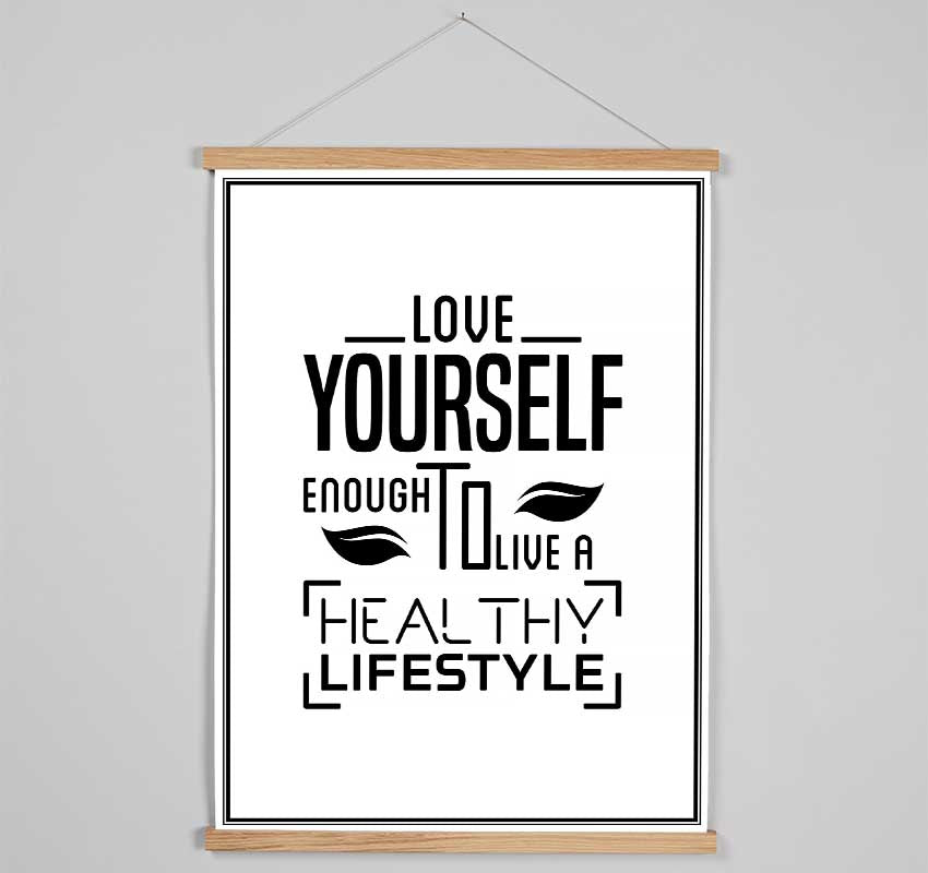 Love Yourself Enough Hanging Poster - Wallart-Direct UK