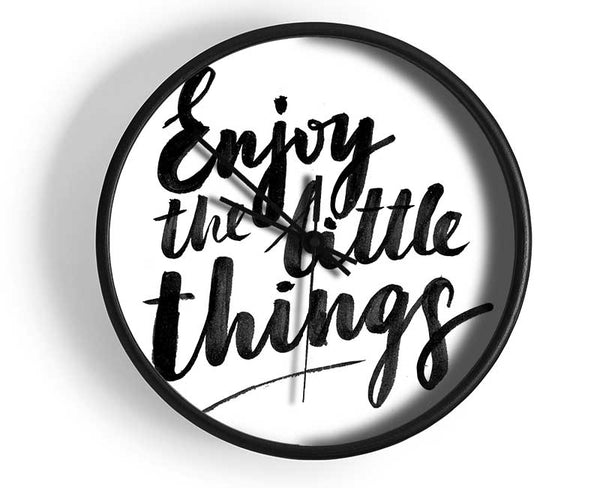 Enjoy The Little Things 4 Clock - Wallart-Direct UK