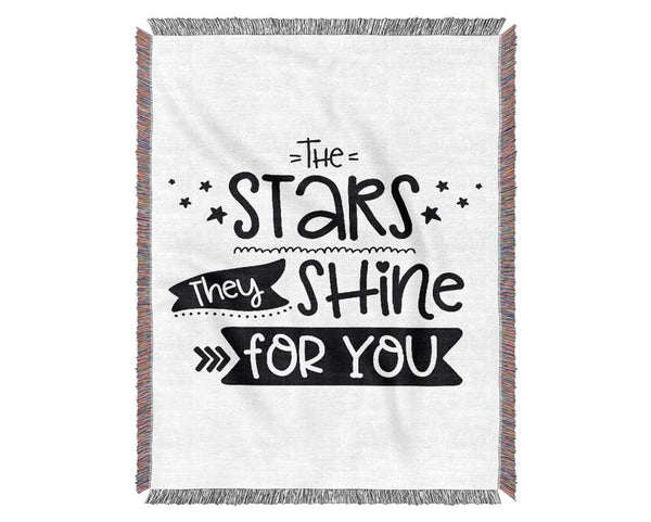 The Stars They Shine For You Woven Blanket