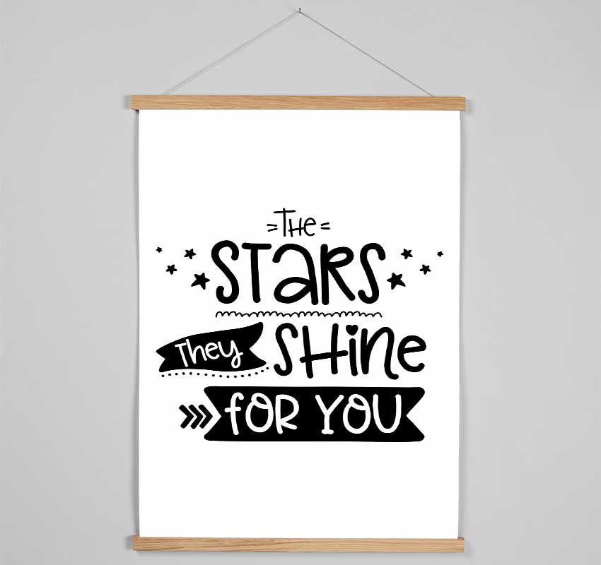 The Stars They Shine For You Hanging Poster - Wallart-Direct UK