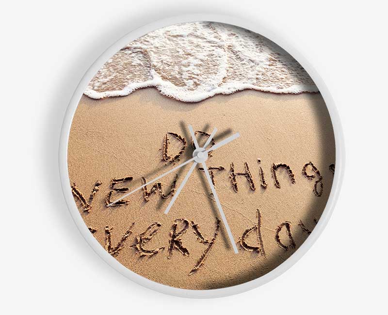 Do New Things Every Day Clock - Wallart-Direct UK