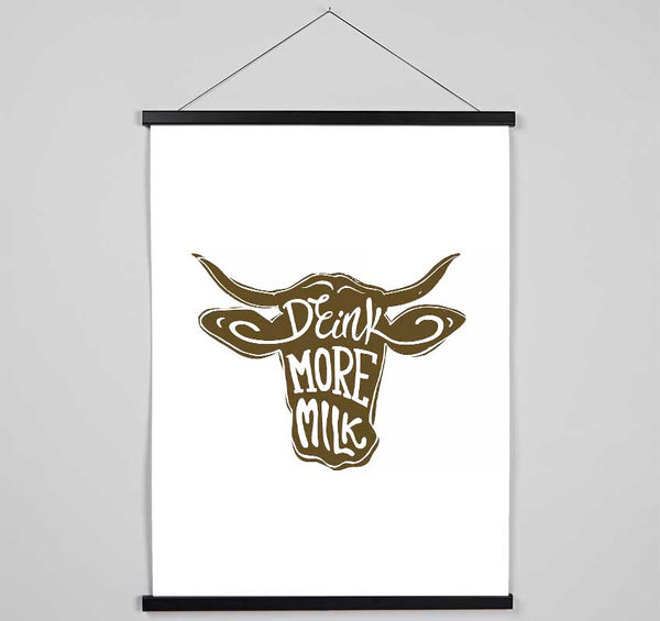 Drink More Milk Hanging Poster - Wallart-Direct UK