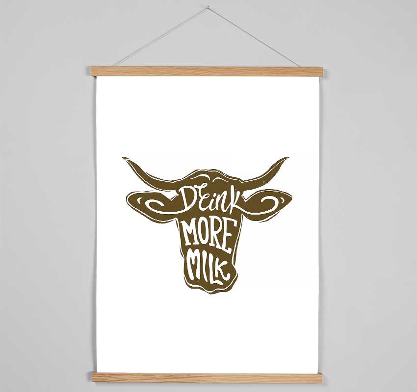 Drink More Milk Hanging Poster - Wallart-Direct UK