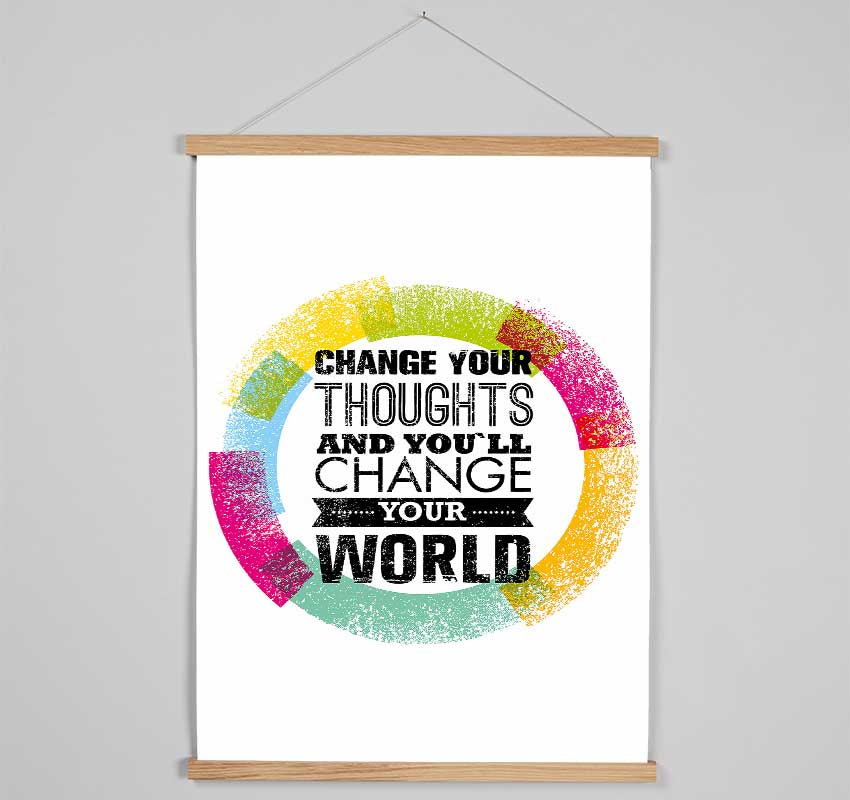 Change Your Thoughts 2 Hanging Poster - Wallart-Direct UK