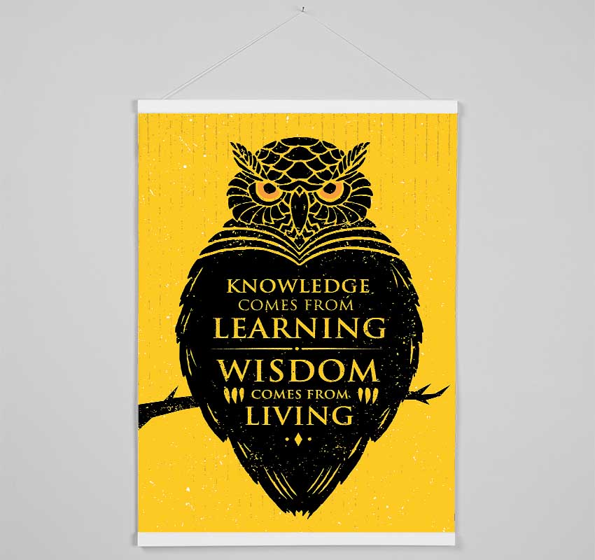 Knowledge And Wisdom Hanging Poster - Wallart-Direct UK