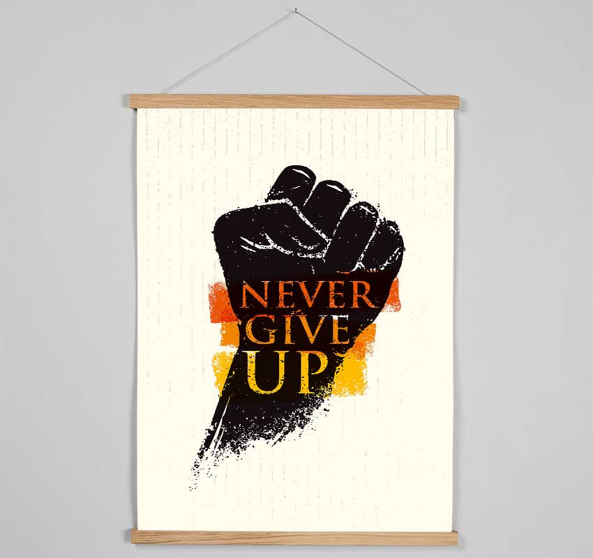 Never Give Up 2 Hanging Poster - Wallart-Direct UK