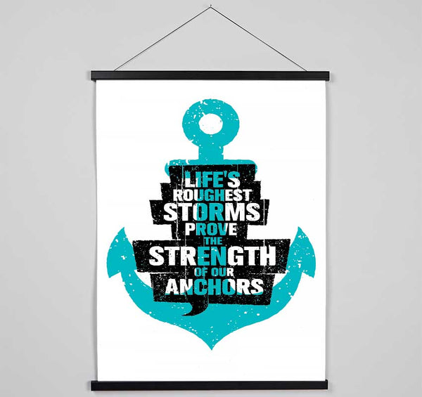 Life's Roughest Storms Hanging Poster - Wallart-Direct UK