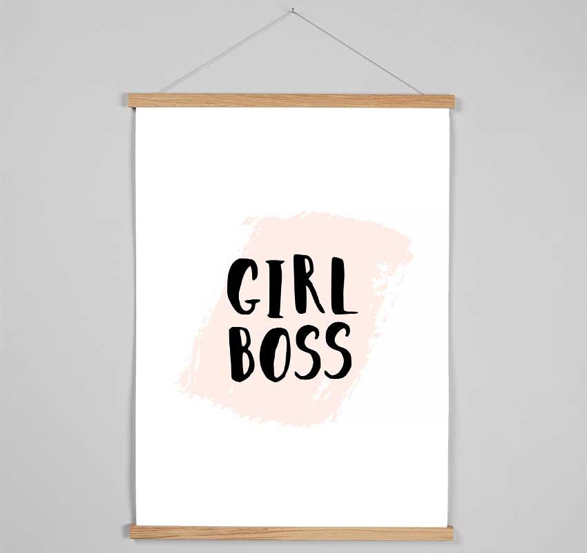 Girl Boss Hanging Poster - Wallart-Direct UK